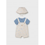 Mayoral Φορμακι σαλοπετα και καπελο μπεζ απαλο 26-01607-010 1607