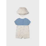 Mayoral Φορμακι σαλοπετα και καπελο μπεζ απαλο 26-01607-010 1607