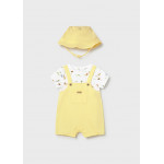 Mayoral Φορμακι σαλοπετα και καπελο κιτρινο 26-01607-011 1607