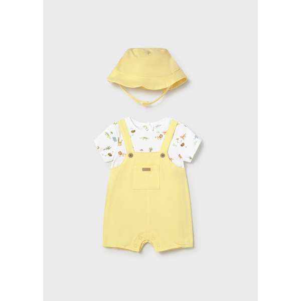 Mayoral Φορμακι σαλοπετα και καπελο κιτρινο 26-01607-011 1607