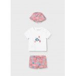 Mayoral Σετ μαγιο με καπελο τερακοτα 26-01617-023 1617