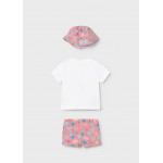 Mayoral Σετ μαγιο με καπελο τερακοτα 26-01617-023 1617