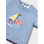 Mayoral Σετ μαγιο με καπελο μπλε 26-01617-024 1617