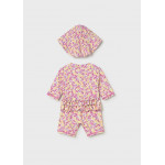 Mayoral Σετ μαγιο φορμακι με καπελο ροζ 26-01620-039 1620