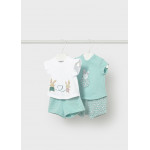 Mayoral Σετ 4 τεμαχια κοντομανικα φυστικι 26-01641-051 1641