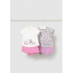 Mayoral Σετ 4 τεμαχια κοντομανικα ροζ 26-01641-052 1641