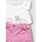 Mayoral Σετ 4 τεμαχια κοντομανικα ροζ 26-01641-052 1641