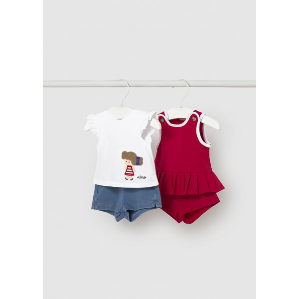 Mayoral Σετ μακο 4 τεμαχια αμανικα κοκκινο 26-01643-076 1643