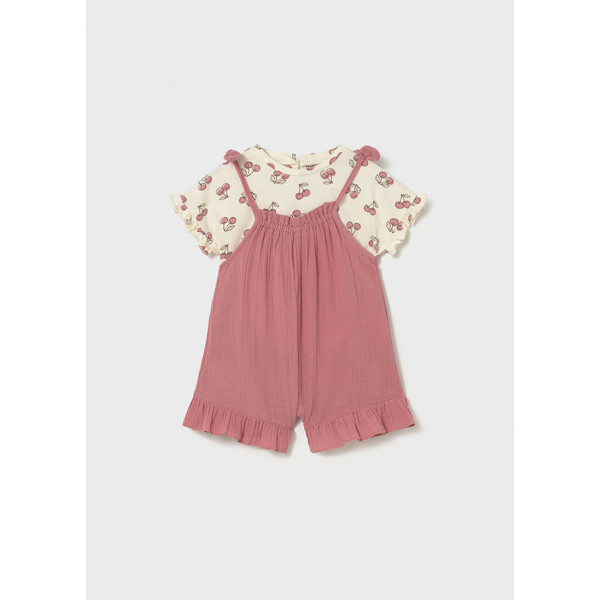 Mayoral Σετ σαλοπετα και μπλουζα ροζ 26-01656-018 1656