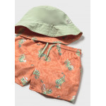 Mayoral Σετ μαγιο με καπελο πορτοκ απα 26-01660-071 1660