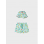 Mayoral Σετ μαγιο με καπελο ακουαμαριν 26-01660-073 1660