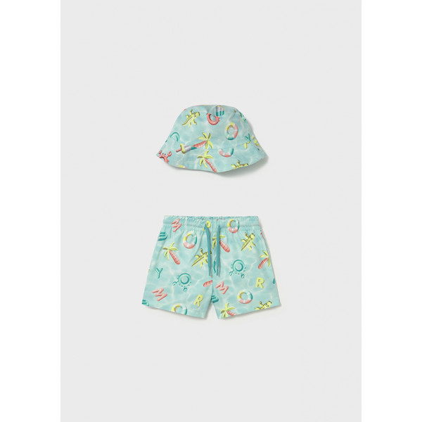 Mayoral Σετ μαγιο με καπελο ακουαμαριν 26-01660-073 1660