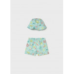 Mayoral Σετ μαγιο με καπελο ακουαμαριν 26-01660-073 1660