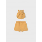 Mayoral Σετ μαγιο-καπελο αφτακια ροδακινι 26-01662-019 1662