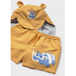 Mayoral Σετ μαγιο-καπελο αφτακια ροδακινι 26-01662-019 1662