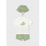 Mayoral Σετ μακο σταμπα με καπελο πρασινο 26-01667-081 1667