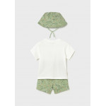Mayoral Σετ μακο σταμπα με καπελο πρασινο 26-01667-081 1667
