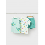 Mayoral Σετ μακο κοντομαν και τιραντε τυρκουαζ 26-01673-057 1673