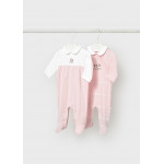 Mayoral Σετ 2 φορμακια αμπιγε μακρυα ροζ μπεμπε 26-01703-055 1703