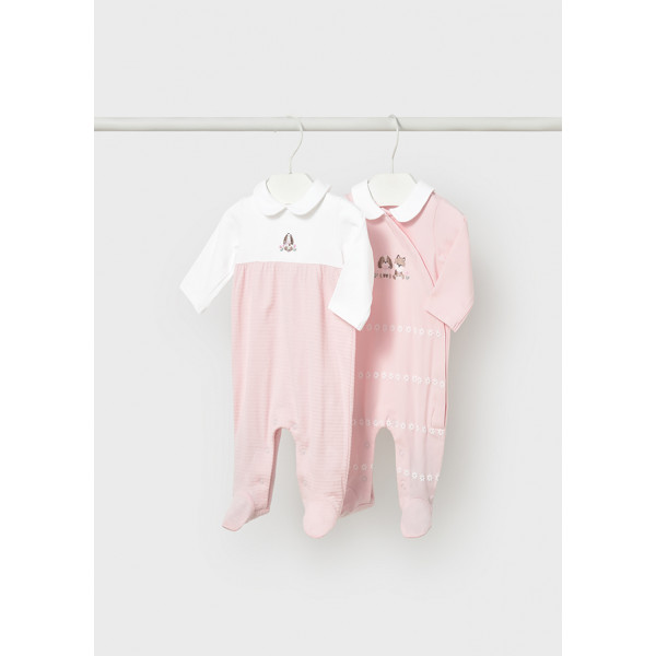Mayoral Σετ 2 φορμακια αμπιγε μακρυα ροζ μπεμπε 26-01703-055 1703