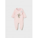 Mayoral Σετ φορμακι μακρυ και σαλιαρα ροζ μπεμπε 26-01711-092 1711