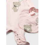 Mayoral Σετ φορμακι μακρυ και σαλιαρα ροζ μπεμπε 26-01711-092 1711