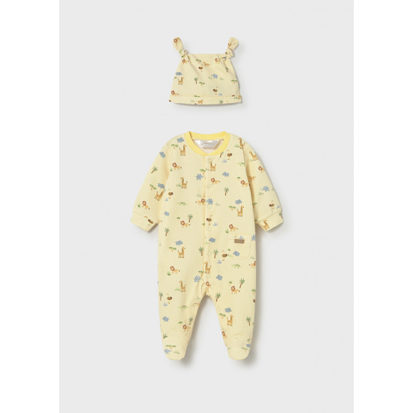 Mayoral Φορμακι μακρυ με καπελο κιτρινο 26-01718-067 1718