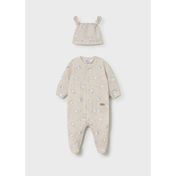 Mayoral Φορμακι μακρυ με καπελο καφε ανοιχ 26-01718-068 1718