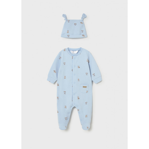 Mayoral Φορμακι μακρυ με καπελο σιελ 26-01718-069 1718