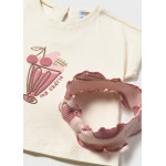 Mayoral Σετ κολαν με κορδελα ροζ φουξια 26-01750-037 1750