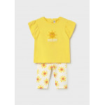 Mayoral Σετ κολαν σταμπωτο κιτρινο 26-01751-091 1751