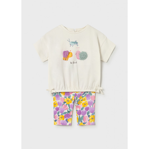 Mayoral Σετ κολαν σταμπωτο λιλα 26-01753-015 1753