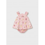 Mayoral Φορεμα λινο σταμπωτο ροζε 26-01809-016 1809