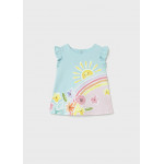 Mayoral Φορεμα μακο μπορντουρα φλοραλ 26-01810-023 1810