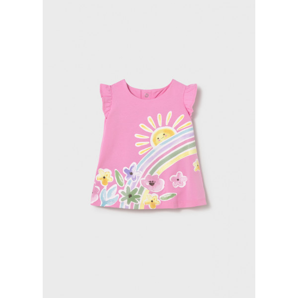 Mayoral Φορεμα μακο μπορντουρα ροζ 26-01810-024 1810