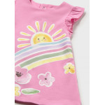 Mayoral Φορεμα μακο μπορντουρα ροζ 26-01810-024 1810