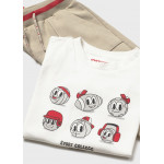 Mayoral Φορμα 3 τεμαχια μπλουζα κοκκινο 26-01831-061 1831