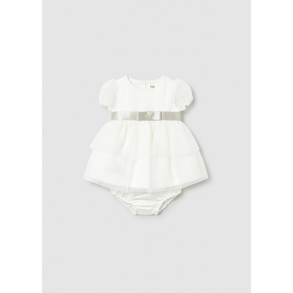 Mayoral Φορεμα τουλι αμπιγιε κρεμ 26-01882-035 1882