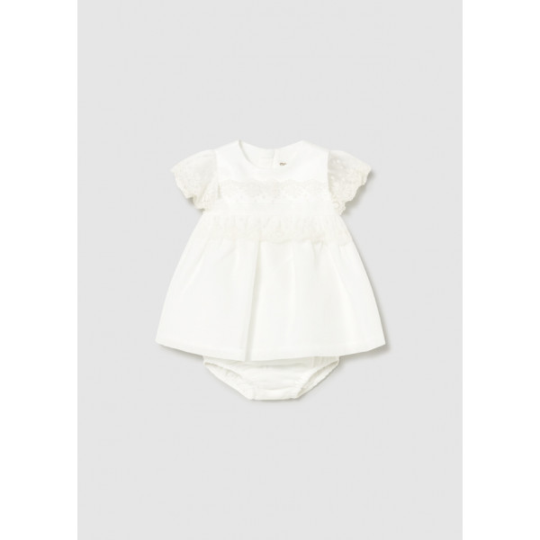 Mayoral Φορεμα συνδυασμενο αμπιγιε κρεμ 26-01883-040 1883