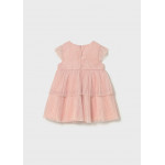 Mayoral Φορεμα τουλι πλισε ροζ απαλο 26-01908-037 1908