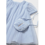 Mayoral Φορεμα τουλι με τσαντα σιελ 26-01917-045 1917