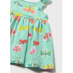 Mayoral Φορεμα σταμπωτο με βρακακι τυρκουαζ 26-01927-058 1927