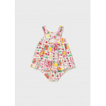 Mayoral Φορεμα σταμπωτο με βρακακι κοκκινο 26-01927-059 1927