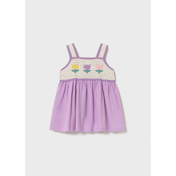Mayoral Φορεμα συνδυασμενο πλεκτο λιλα 26-01931-080 1931