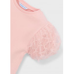 Mayoral Μπλουζα κοντομ τουλι φαντασια ροζ απαλο 26-03001-047 3001