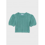 Mayoral Μπλουζα κοντομανικη πλεκτη μεντα 26-03003-057 3003