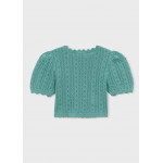 Mayoral Μπλουζα κοντομανικη πλεκτη μεντα 26-03003-057 3003