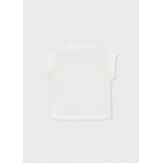 Mayoral Μπλουζα κοντομανικη εκρου ροζ 26-03005-075 3005