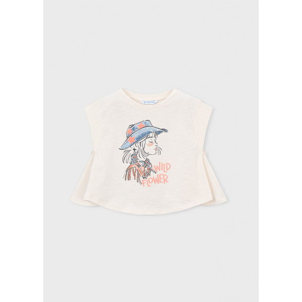 Mayoral Μπλουζα κοντομανικη μπεζ 26-03006-067 3006