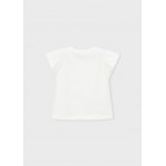 Mayoral Μπλουζα κοντομανικη εκρου ροζε 26-03007-082 3007